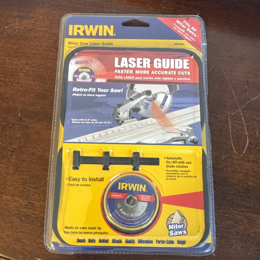 Irwin Miter Saw Laser Guide 3061001 NOS Sealed